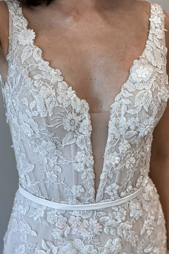 Robe de mariage Salle noble Traîne Mi-longue Été Sans Manches - Page 3