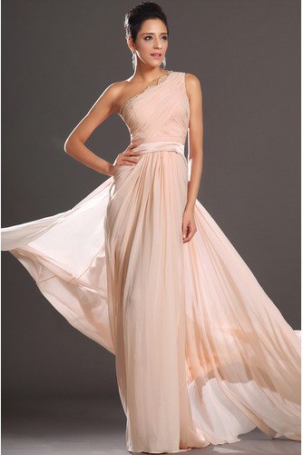 Robe de bal Une épaule Tissu à Claire-voie Sans Manches Près du corps - Page 2