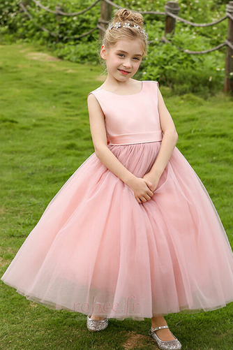 Robe de fille de fleur Festin Été Orné de Nœud à Boucle Tulle - Page 3