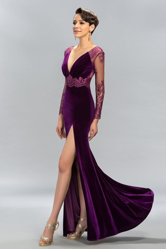 Robe de soirée Près du corps Naturel taille Dos nu Mince Fourchure Frontale - Page 4