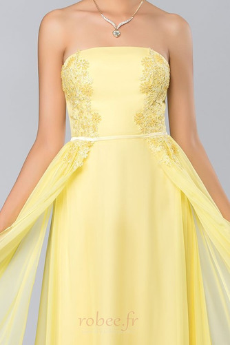 Robe de bal Sans courroies Train de petit Fête Plissé Sans Manches - Page 5