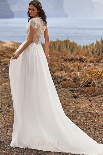 Robe de mariée Dentelle Automne Gaze Naturel taille Manche Courte - Page 2