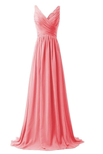 Robe de demoiselle d'honneur Longue Simple A-ligne Médium Sans Manches - Page 4