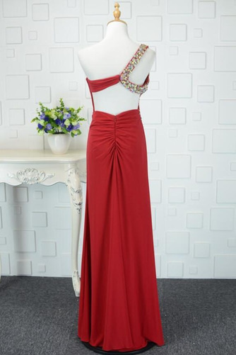 Robe de soirée a ligne Ruché Col Asymétrique Festin Sans Manches - Page 2