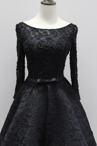 Robe de soirée Été Laçage Dentelle Dentelle Asymétrique Manche Longue - Page 3