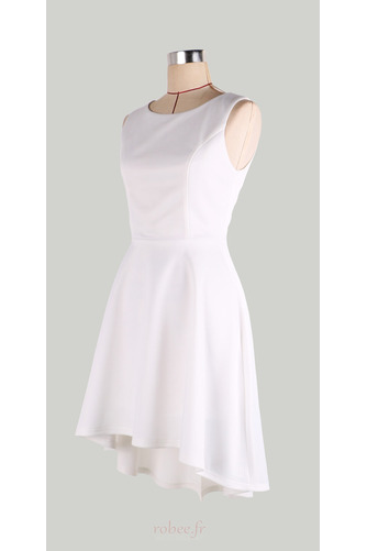 Robe de cocktail Drapé Soie Naturel taille Petit collier circulaire - Page 4