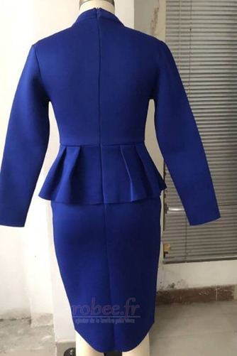 Robe de cocktail Courte Col en V Drapé Près du corps Petites Tailles - Page 5