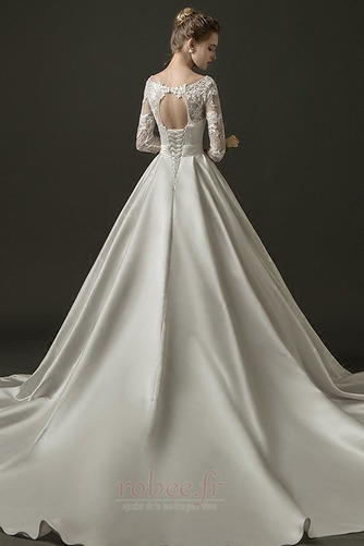 Robe de mariée Traîne Longue aligne 3/4 Manche Trou De Serrure - Page 2