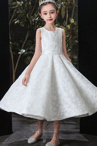 Robe de fille de fleur Balançoire Couvert de Dentelle Sans Manches - Page 4