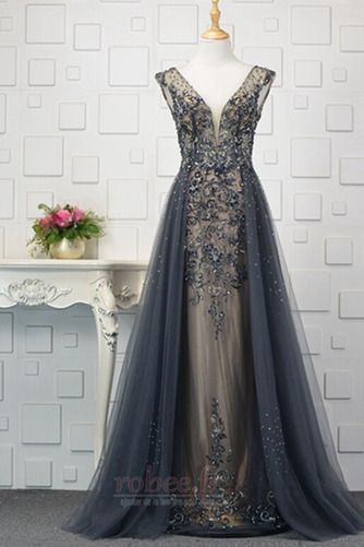 Robe de soirée Manche Courte Manquant Automne Cristal A-ligne - Page 7