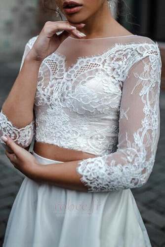 Robe de mariée Manche Longue Naturel taille Attrayant Dentelle - Page 3