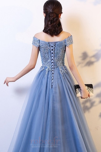 Robe de soirée Lacez vers le haut Printemps A-ligne Montrer Couvert de Dentelle - Page 4