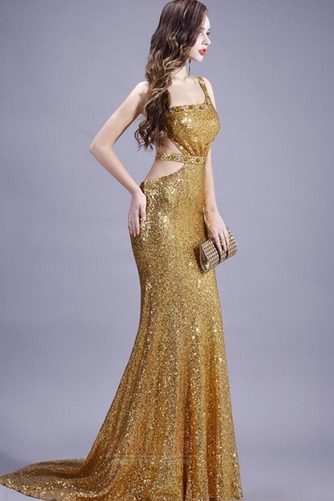 Robe de soirée Longue Dos nu Manquant Une épaule Sirène Scintillait - Page 5