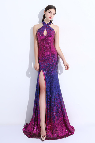 Robe de bal Paillettes Manquant A-ligne Sans Manches Longueur de plancher - Page 1