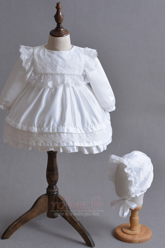 Robe de fille de fleur Formelle Cérémonie Satin Fermeture éclair - Page 3