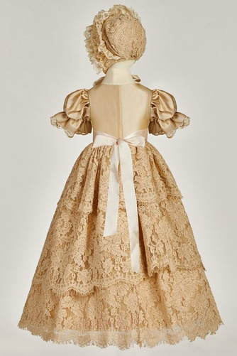 Robe de fille de fleur Orné de Nœud à Boucle Chapeau Longue Cérémonie - Page 2