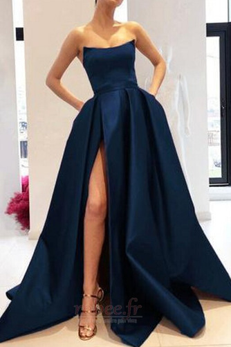 Robe de bal Sans courroies Satin Poches Décolleté Dans le Dos - Page 3