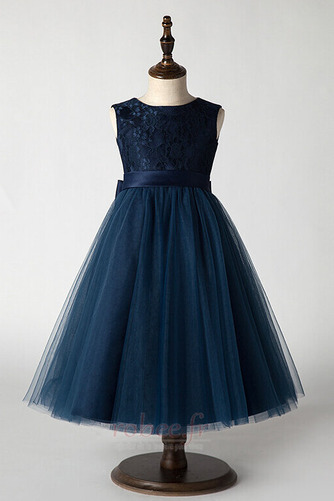 Robe de fille de fleur A-ligne Sans Manches Petit collier circulaire - Page 4