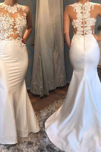 Robe de soirée Drapé Milieu dos Sexy Sans Manches Hiver Naturel taille - Page 3