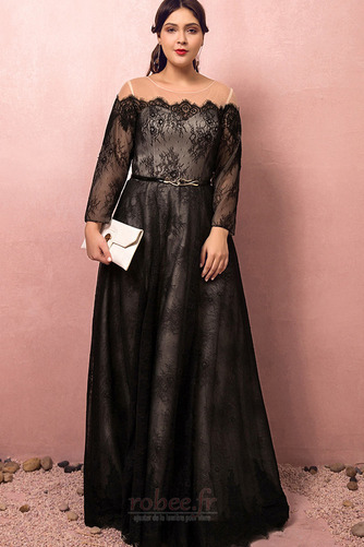 Robe de bal 3/4 Manche Longueur Cheville a ligne Couvert de Dentelle - Page 1