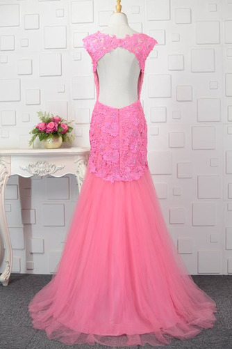 Robe de bal Sirène Sans Manches noble Fourreau Avec Bijoux Dentelle - Page 3