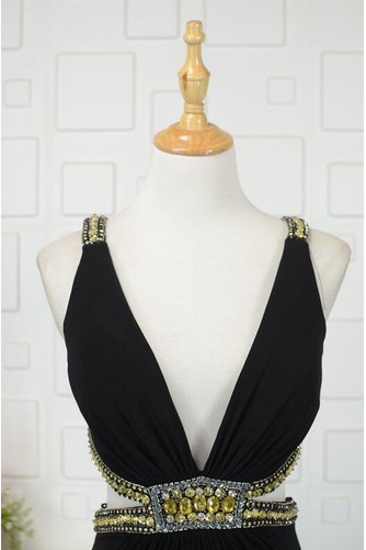 Robe de bal Dos nu Serré Drapé Été Longueur de genou Sans Manches - Page 5