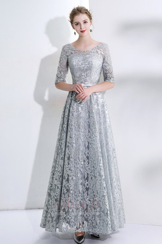 Robe de soirée Scintillait Longueur Cheville Laçage Été A-ligne - Page 1