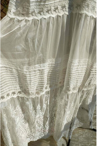 Robe de mariée Taille haute Appliquer Longueur de plancher Simple - Page 10