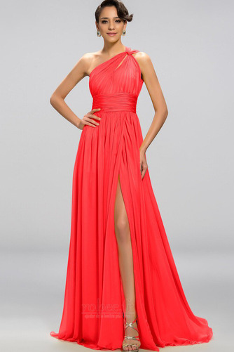 Robe de soirée Sexy A-ligne Mousseline Drapé Sans Manches Dos nu - Page 15