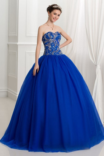 Robe de bal Col en Cœur Sans Manches Plissé Longueur de plancher - Page 2