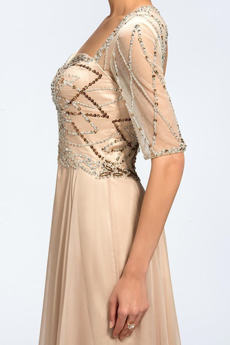 Robe mères noble A-ligne Longueur de plancher Col Carré Naturel taille - Page 5