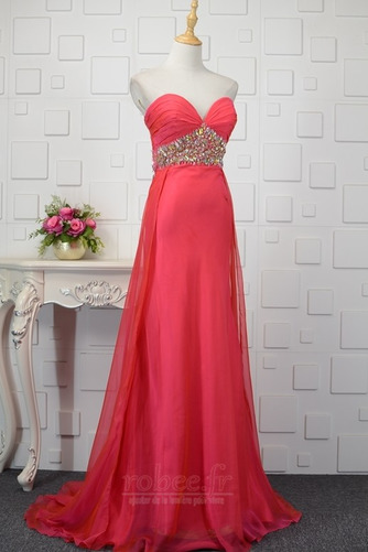 Robe de soirée Dos nu Perler A-ligne Col en Cœur Sans Manches - Page 2