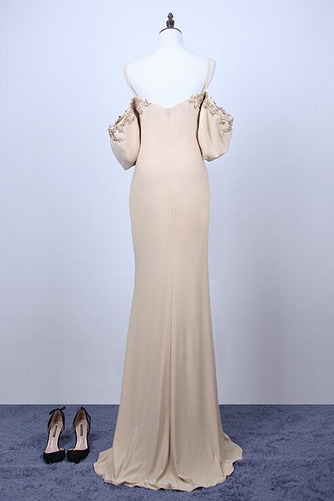 Robe de soirée Une épaule Traîne Courte Hiver Luxueux Manche Courte - Page 7