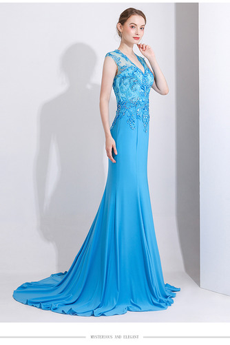 Robe de soirée Sirène Ample & Ornée Fourreau Avec Bijoux Sans Manches - Page 2