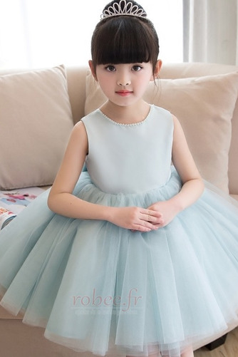 Robe de fille de fleur Nœud à Boucles Satin Montrer Fermeture à glissière - Page 4