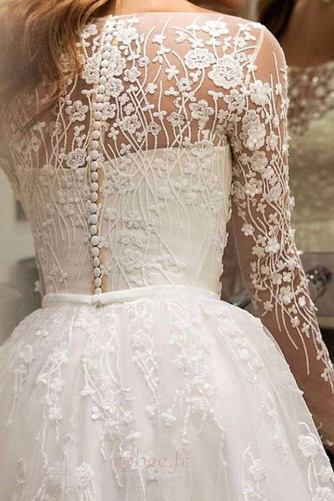 Robe de mariée Vente gossamer A-ligne De plein air Col Bateau - Page 3