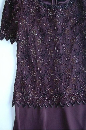 Robe mères Noir A-ligne Désinvolte Mousseline Perle Manche Aérienne - Page 2