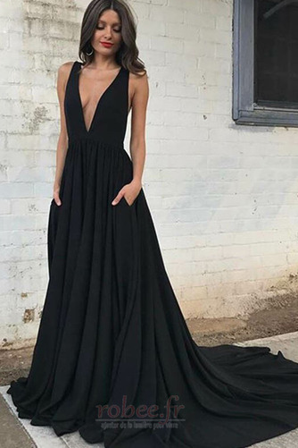 Robe de bal Décolleté Dans le Dos Sans Manches Montrer Train de petit - Page 1