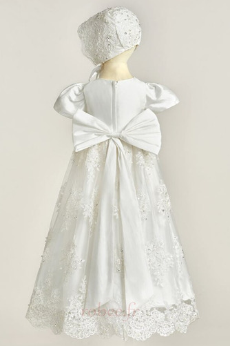 Robe de fille de fleur A-ligne Chapeau Naturel taille Manche Courte - Page 3