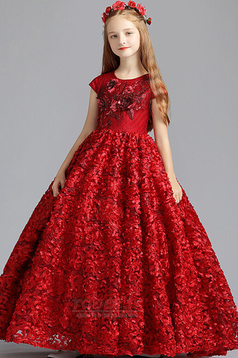 Robe de fille de fleur Dentelle Mariage Froid Fermeture à glissière - Page 3