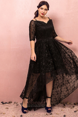 Robe de bal Dentelle Laçage Asymétrique Elégant Asymétrique Dentelle - Page 4