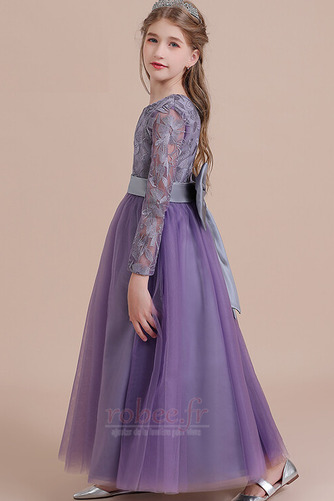 Robe de fille de fleur Manche Longue Balançoire Manche Aérienne - Page 3
