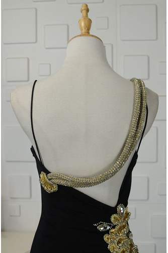 Robe de soirée Dos nu Médium Broderie Traîne Courte Corsage Avec Bijoux - Page 5