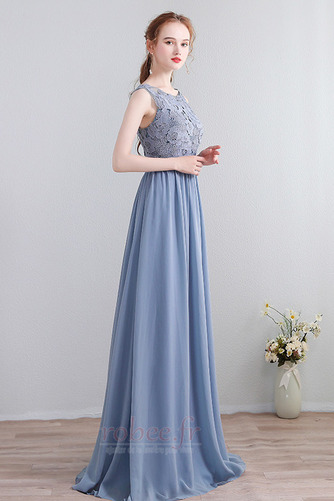 Robe de demoiselle d'honneur Sans Manches Chiffon Printemps Norme - Page 3