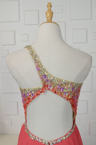 Robe de bal Dos nu Traîne Courte Sans Manches Fourreau Avec Bijoux - Page 5