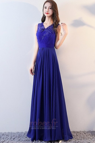 Robe de demoiselle d'honneur Été Elégant Plissé Col en V Fourreau plissé - Page 1