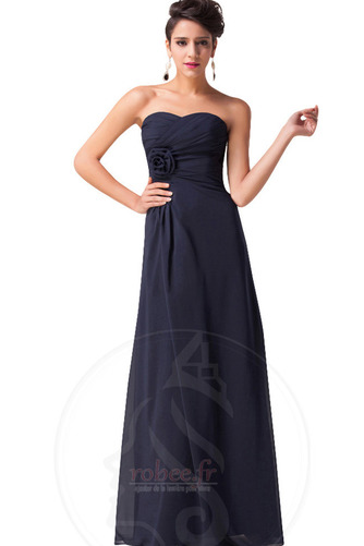 Robe de demoiselle d'honneur Mousseline Dos nu A-ligne Manquant - Page 1