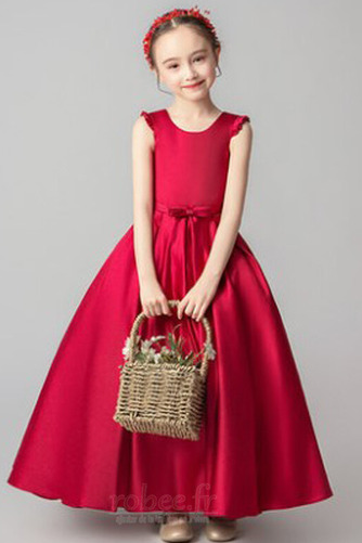 Robe de fille de fleur Elégant Satin Manche Tulipe Col de chemise t - Page 10