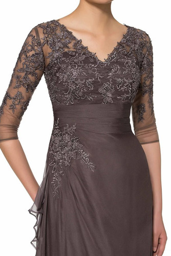 Robe mères Dentelle Formelle Col en V Printemps Naturel taille - Page 4