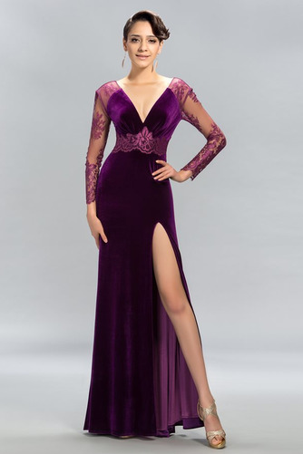 Robe de soirée Près du corps Naturel taille Dos nu Mince Fourchure Frontale - Page 1